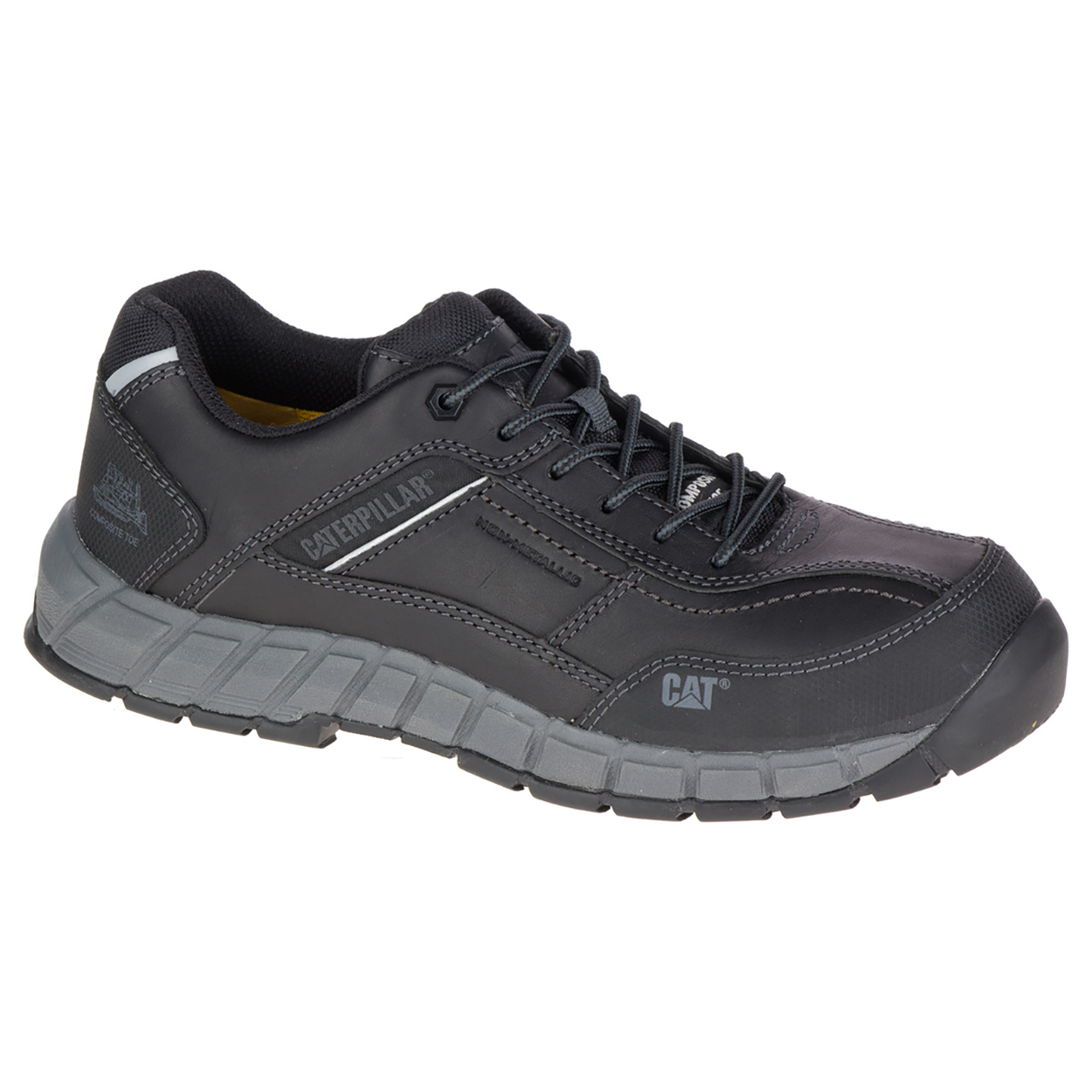 Caterpillar Streamline Leather Ct S1 P Hro Sra Sa Philippines - Mens Safety Shoes - Black 02674MFBZ